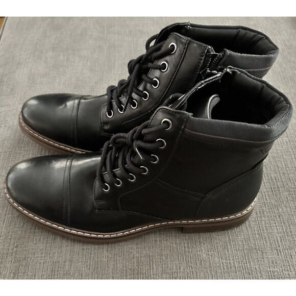 ALDO Men's Steve Combat Leather Boot Size 9.5 NWOB - Picture 1 of 15